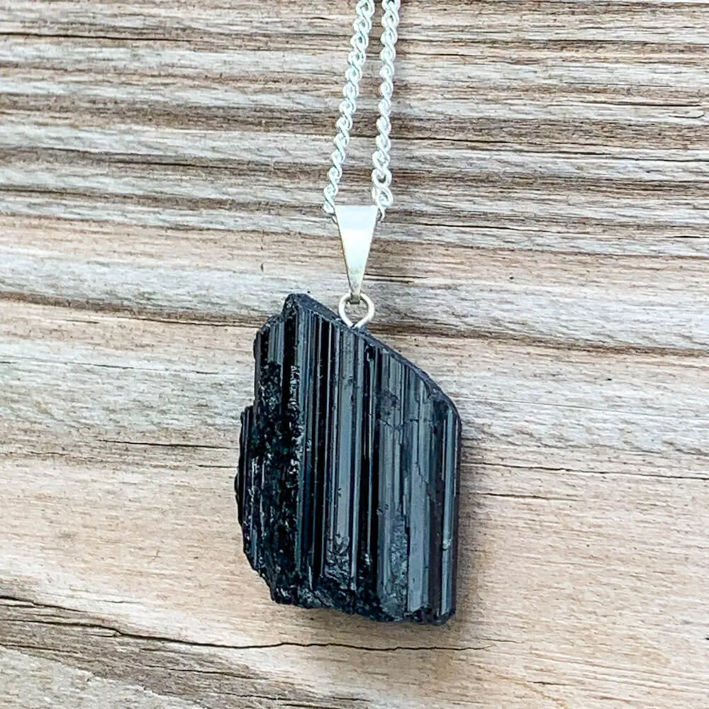 Black Tourmaline Pendant Necklace