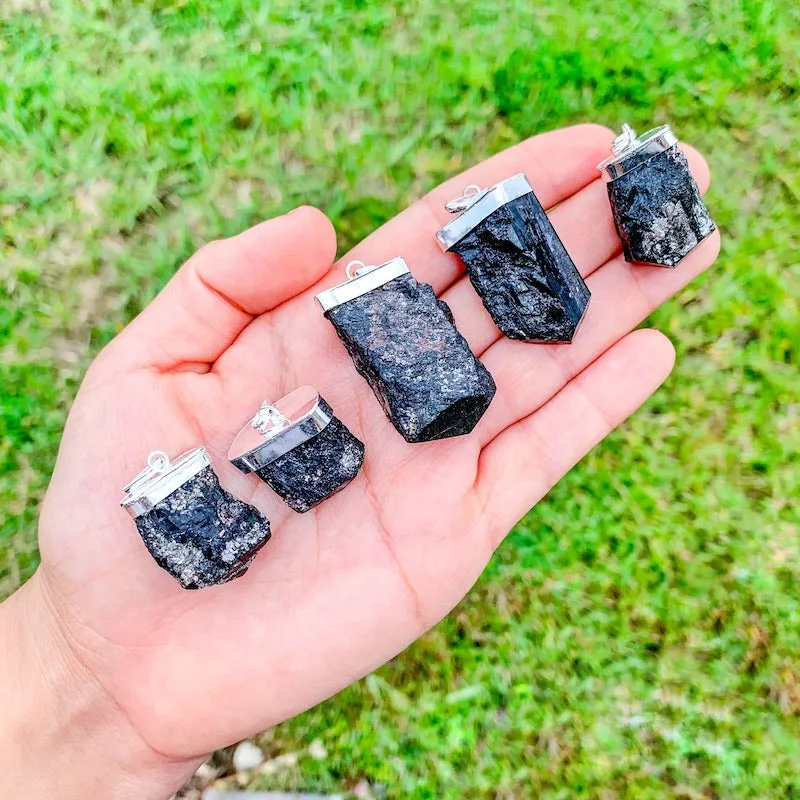 Black Tourmaline Pendant Necklace