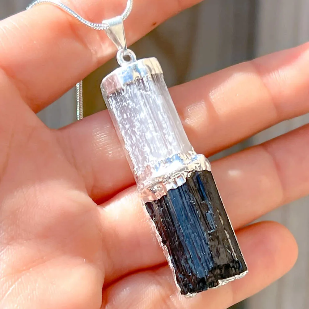 Black Tourmaline Pendant Necklace