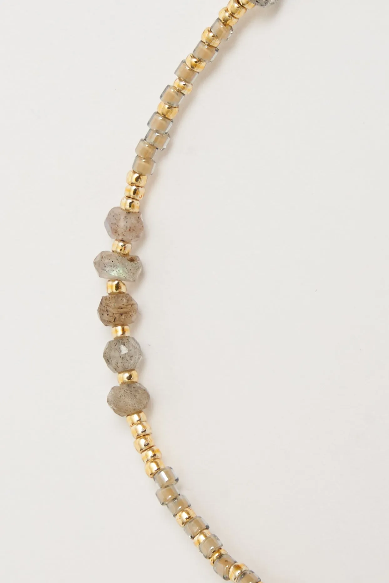 bracelet - DINA moonstone - mineral grey