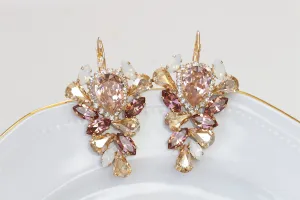 Bridal  MORGANITE Earrings