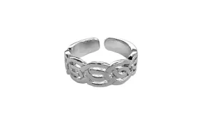 Celtic Woven Toe Ring - Silver