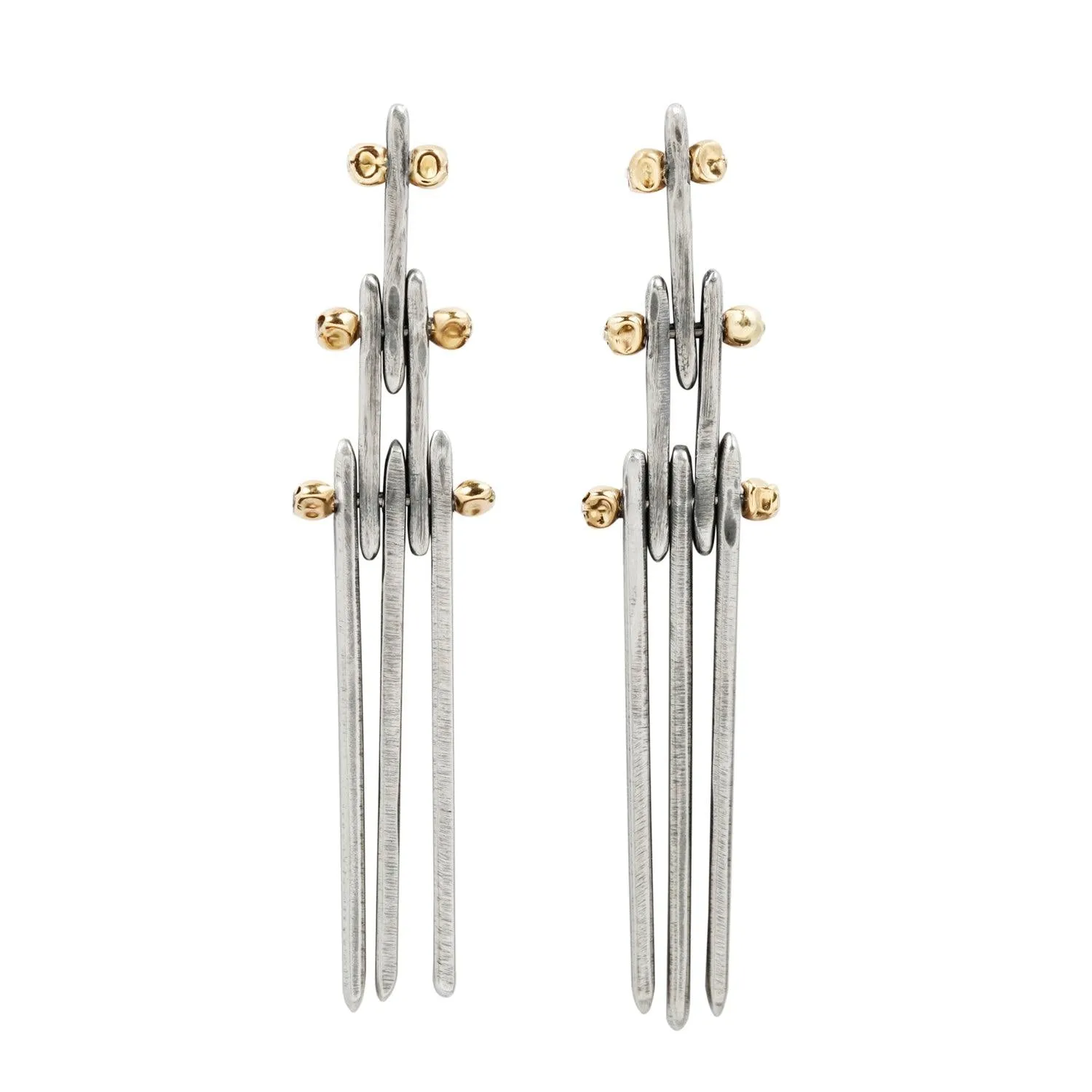 Chandelier Earrings - 18k and Sterling Silver