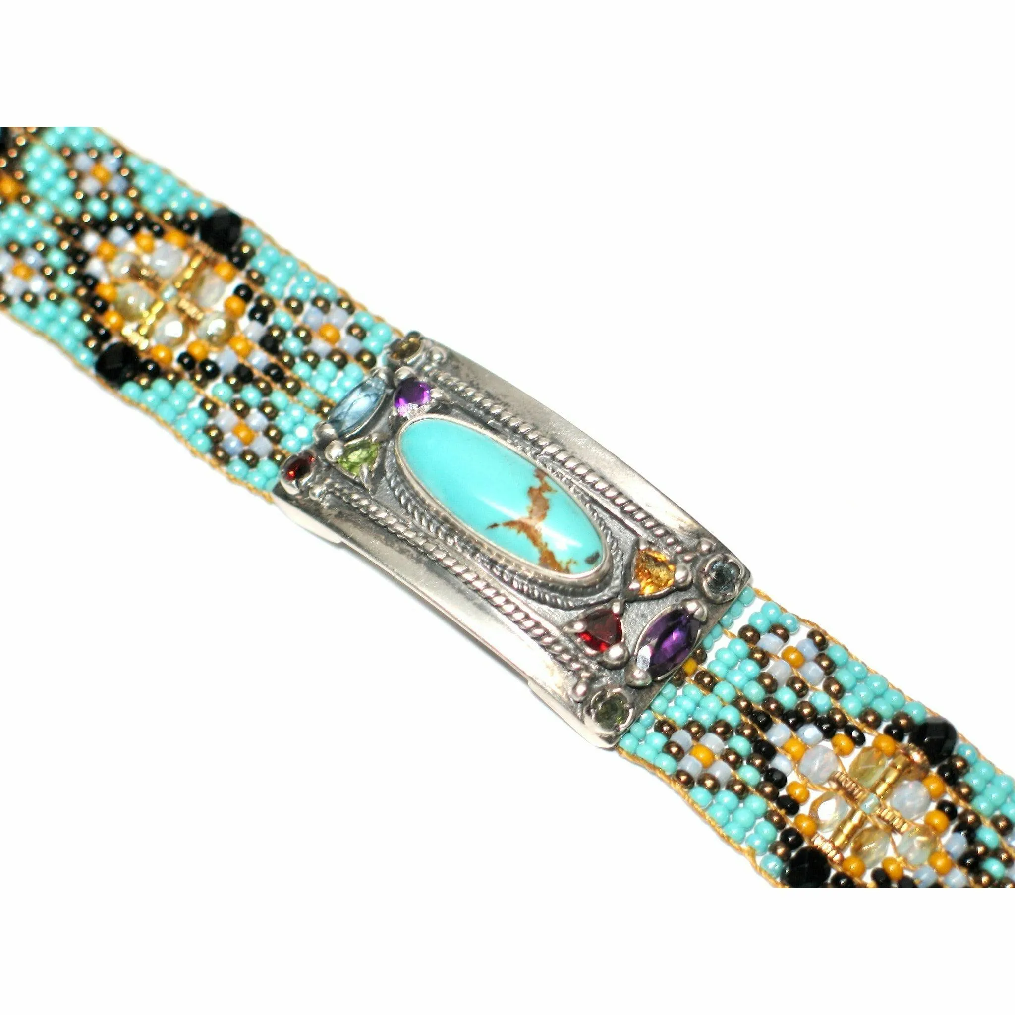 Chili Rose Cornfields Cowgirl Bracelet with Gemstones