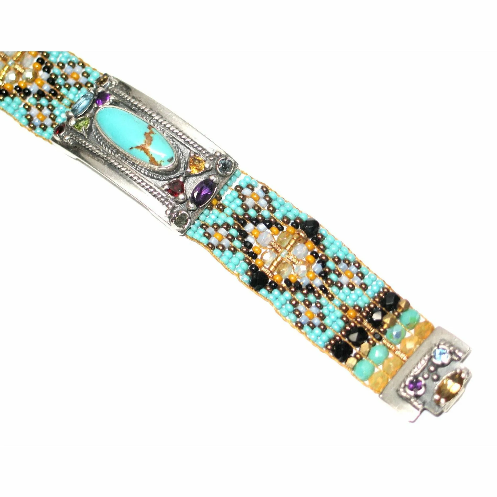 Chili Rose Cornfields Cowgirl Bracelet with Gemstones