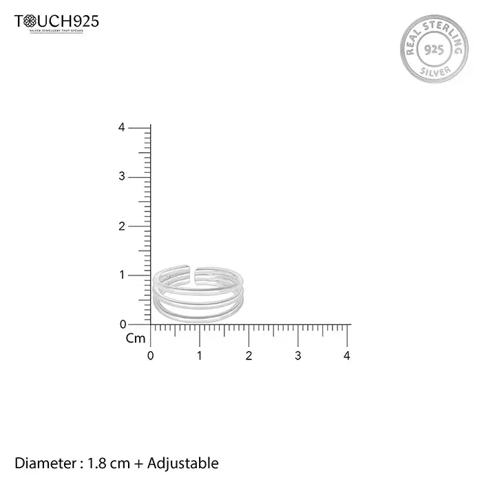 Classic Spiral Toe Ring