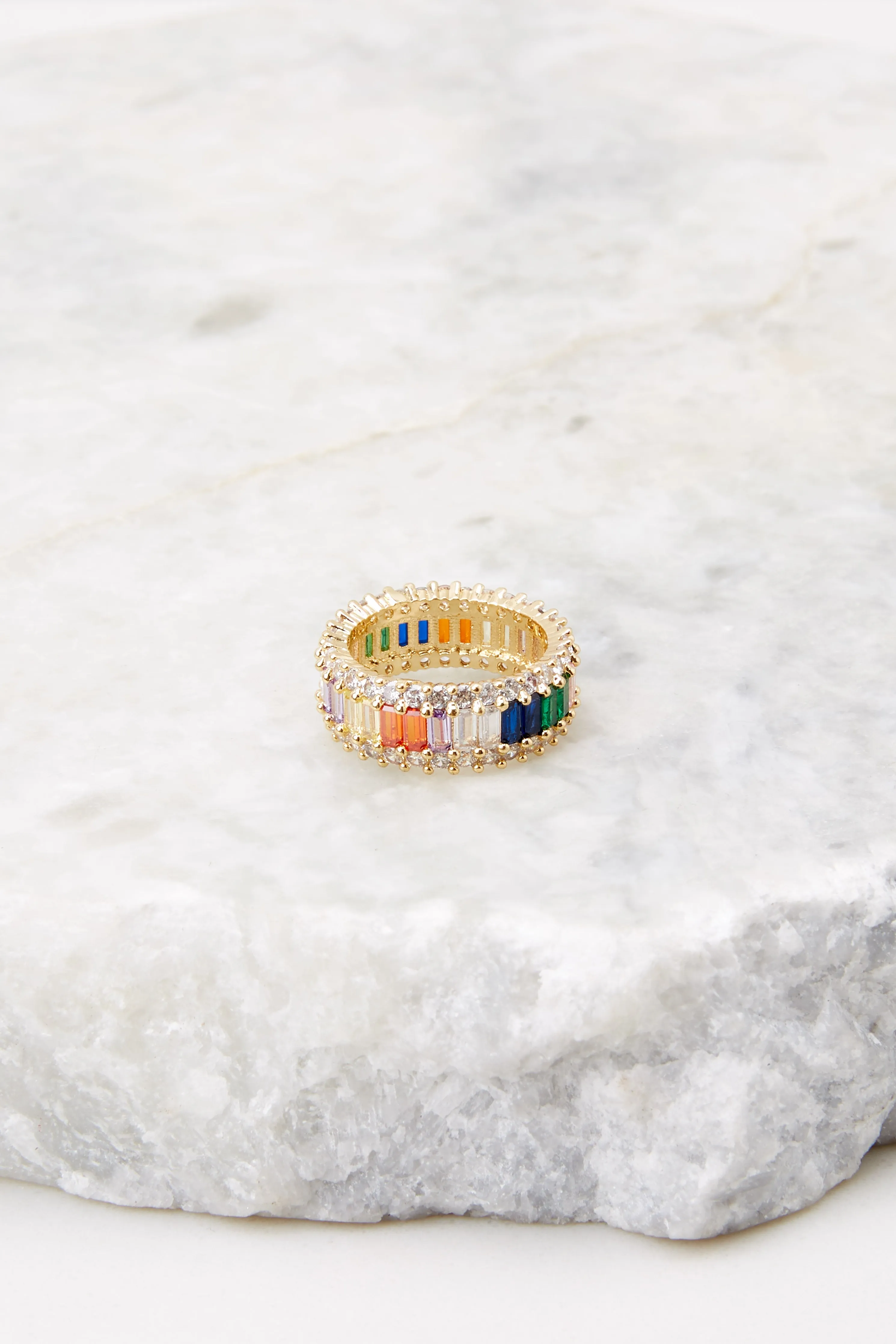 Color Wheel Gold Ring