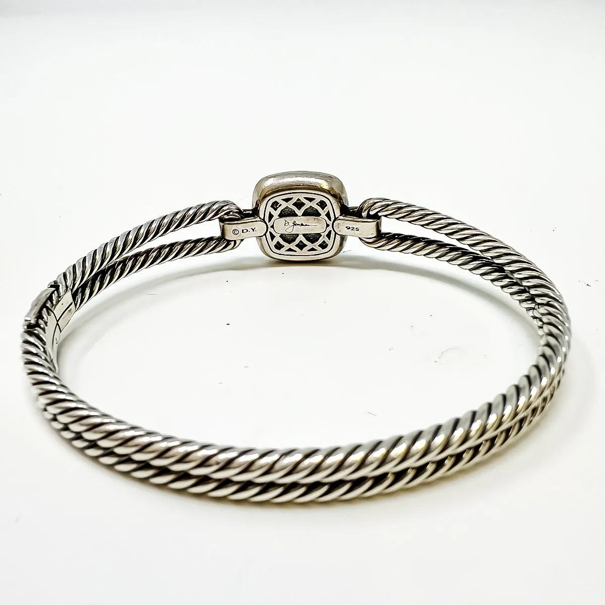 David Yurman Peridot and Diamond Albion Bracelet