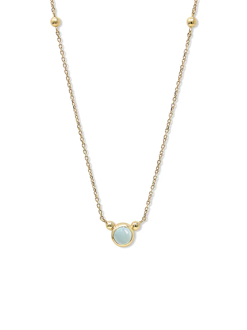 Dew Drop Bonheur Birthstone Necklace