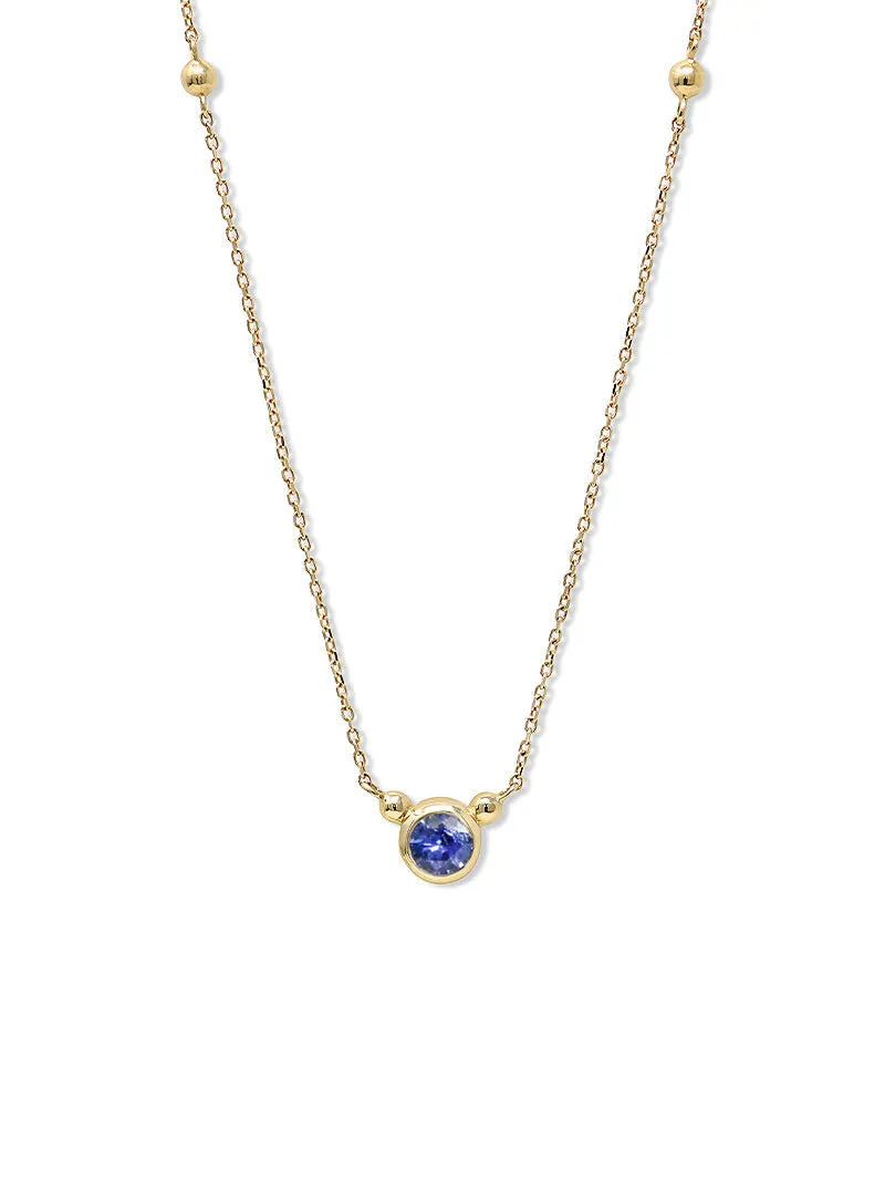 Dew Drop Bonheur Birthstone Necklace