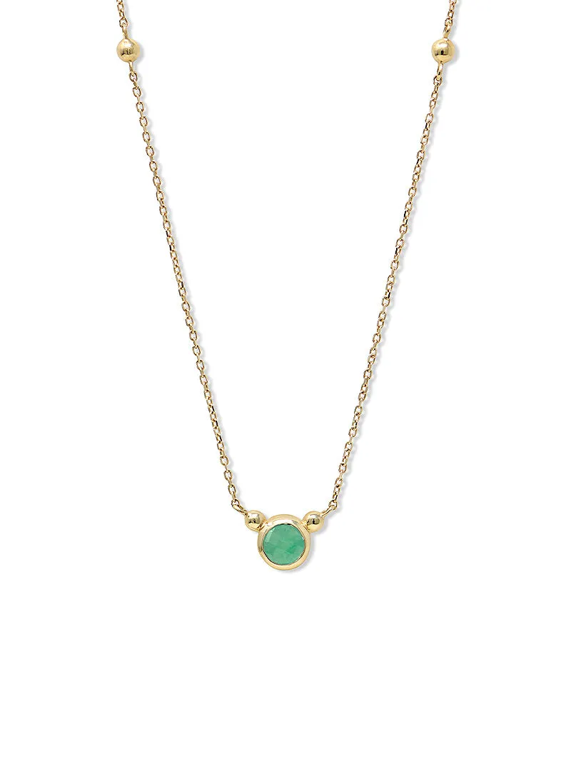 Dew Drop Bonheur Birthstone Necklace