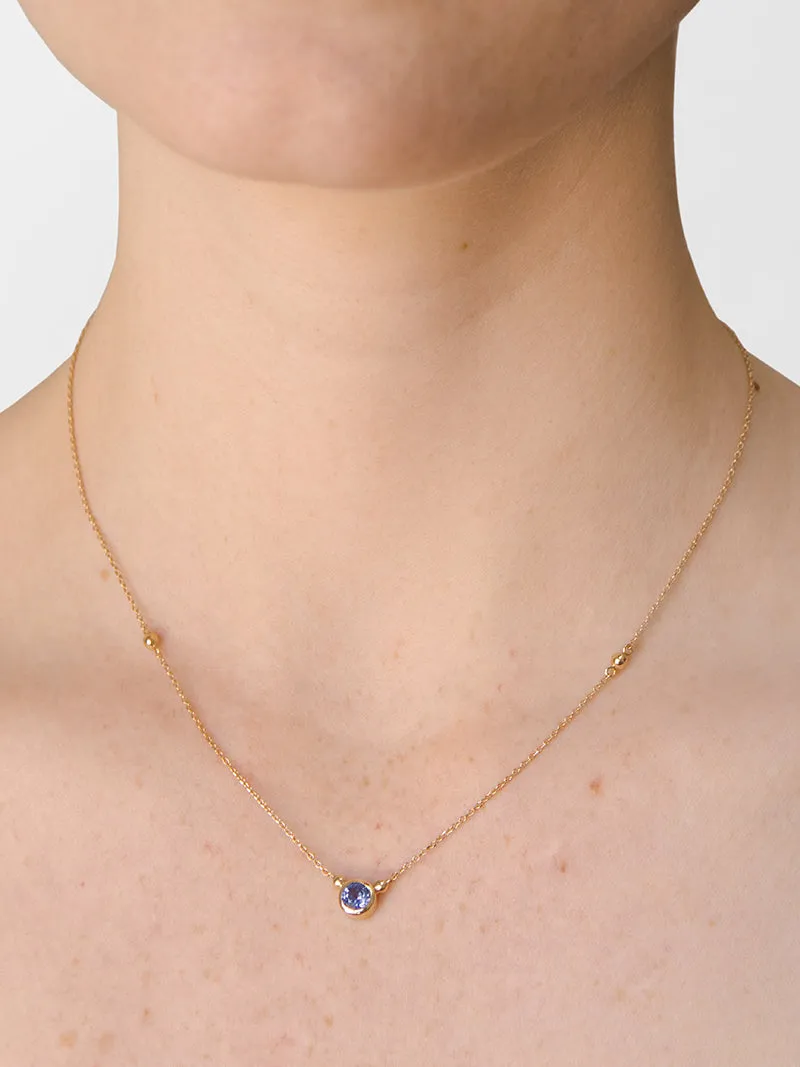 Dew Drop Bonheur Birthstone Necklace