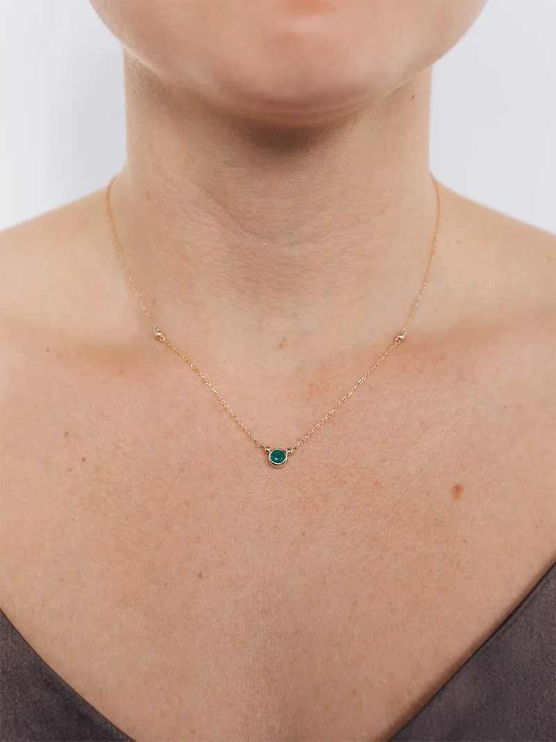 Dew Drop Bonheur Birthstone Necklace