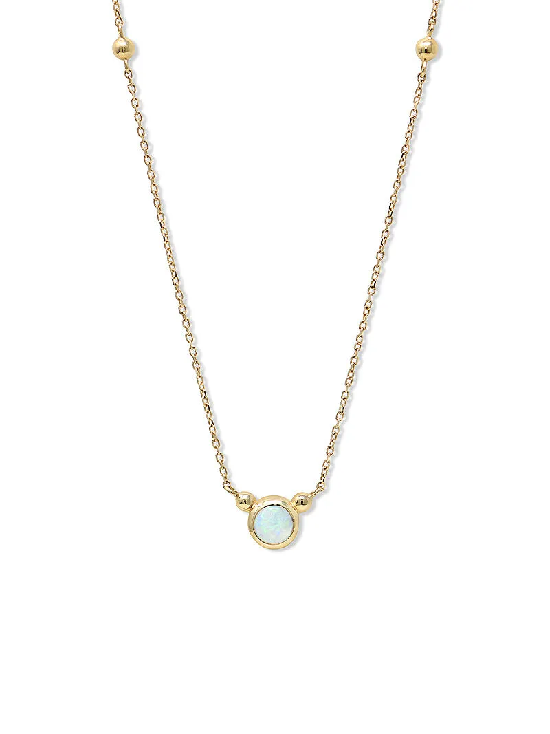 Dew Drop Bonheur Birthstone Necklace