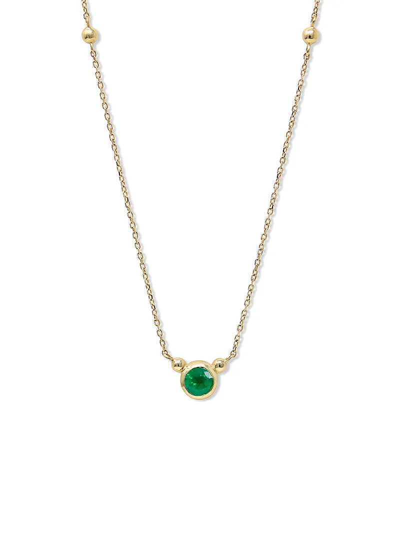 Dew Drop Bonheur Birthstone Necklace