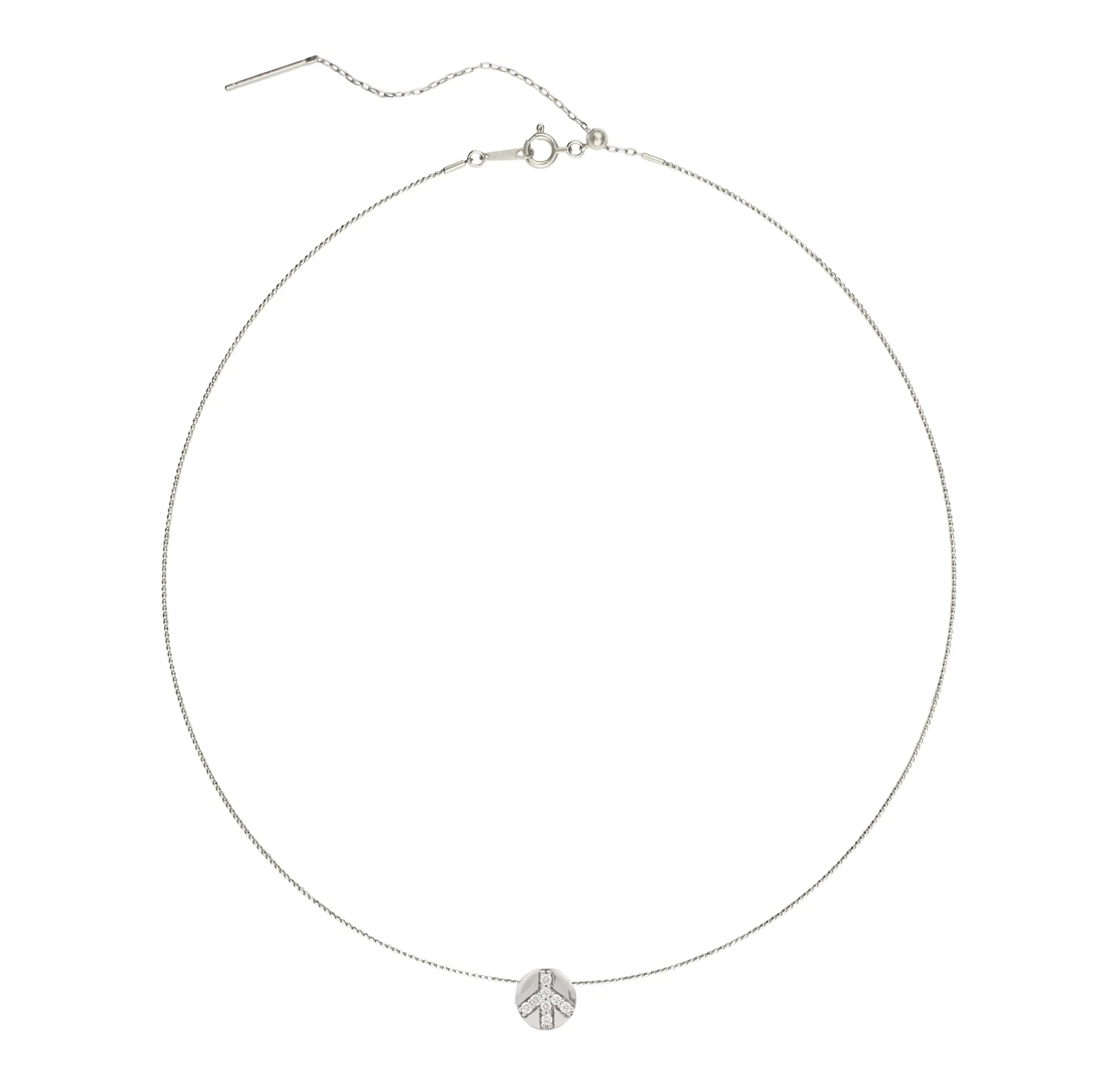 Diamond & Gemstone Peace GemDropp Necklace