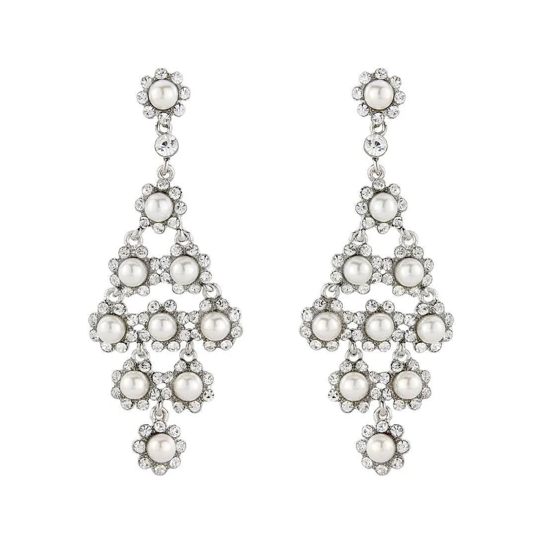 Dramatic in Pearls Earrings