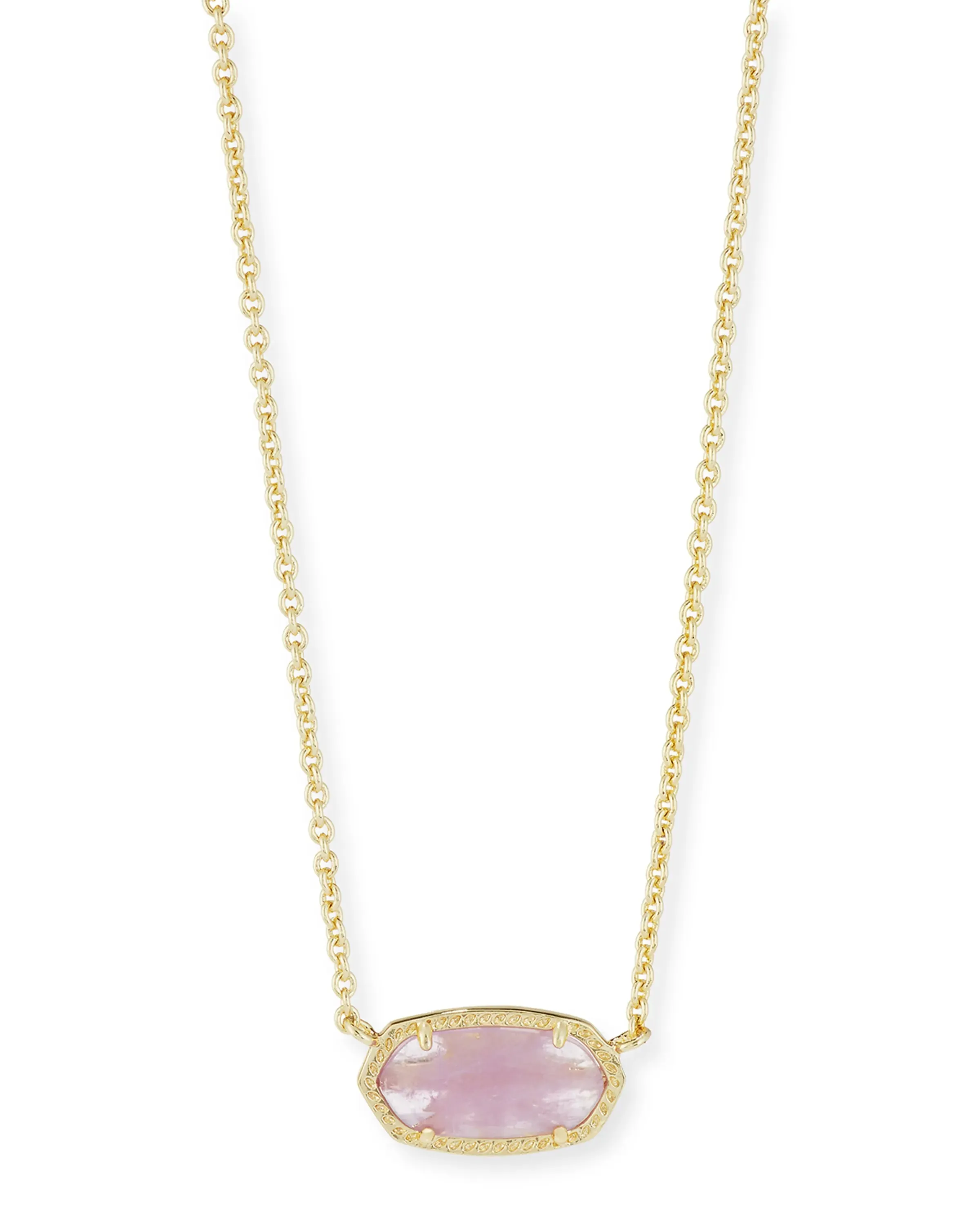 Elisa Gold Pendant Necklace in Purple Amethyst by Kendra Scott