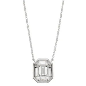 Elongated Octagon CZ Necklace