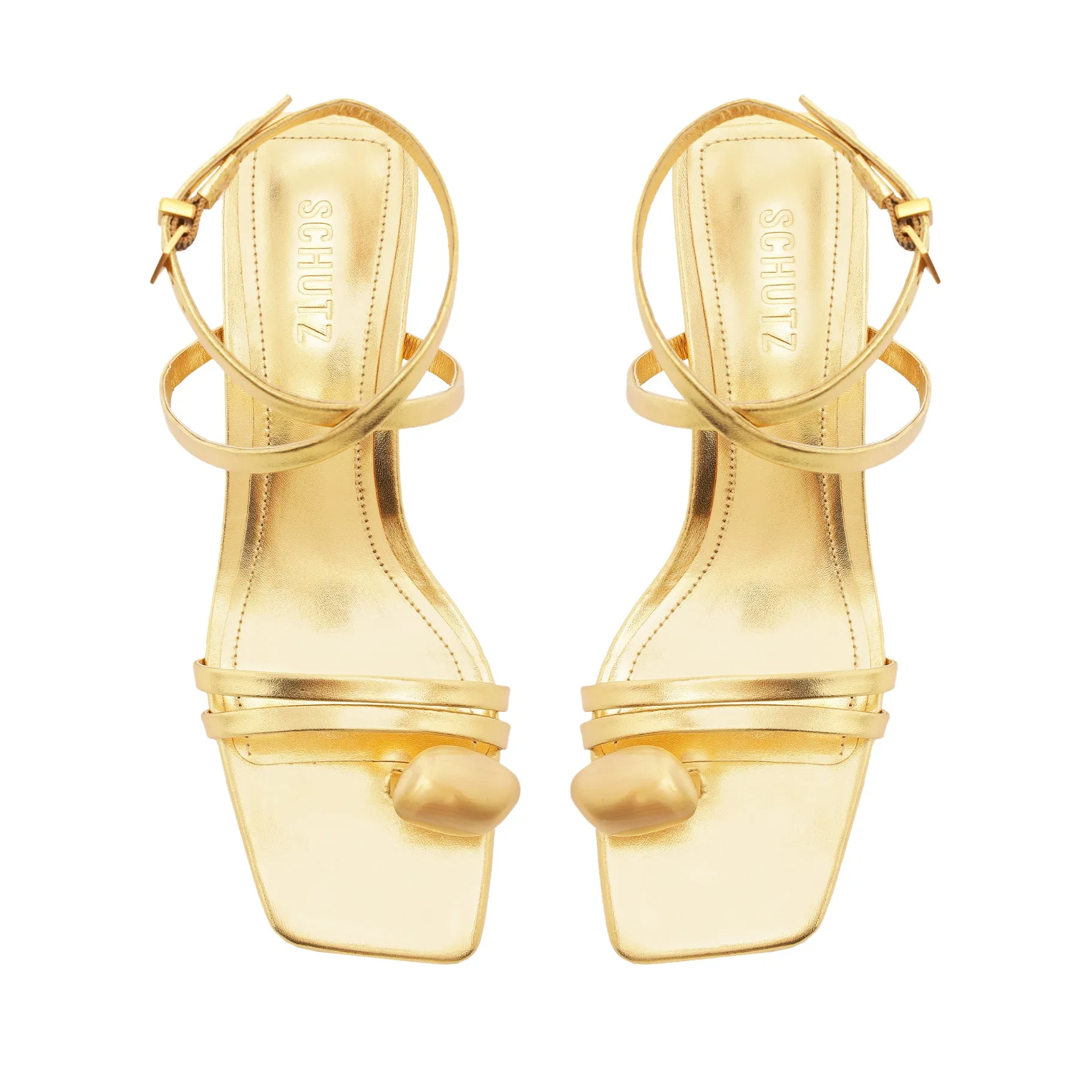 Elysa Metallic Leather Sandal