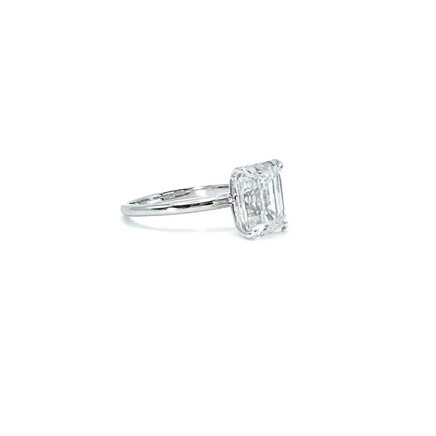 Emerald Cut Moissanite Ring