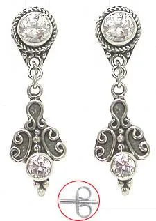 Fleur de Bali Sterling Silver Fashion Earrings