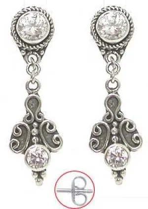 Fleur de Bali Sterling Silver Fashion Earrings