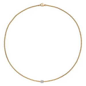 Fope 18K Yellow and White Gold Aria Diamond Necklace 20 inches