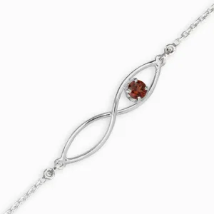 Garnet Birthstone Bracelet