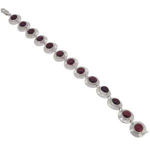 Garnet Set Bracelet