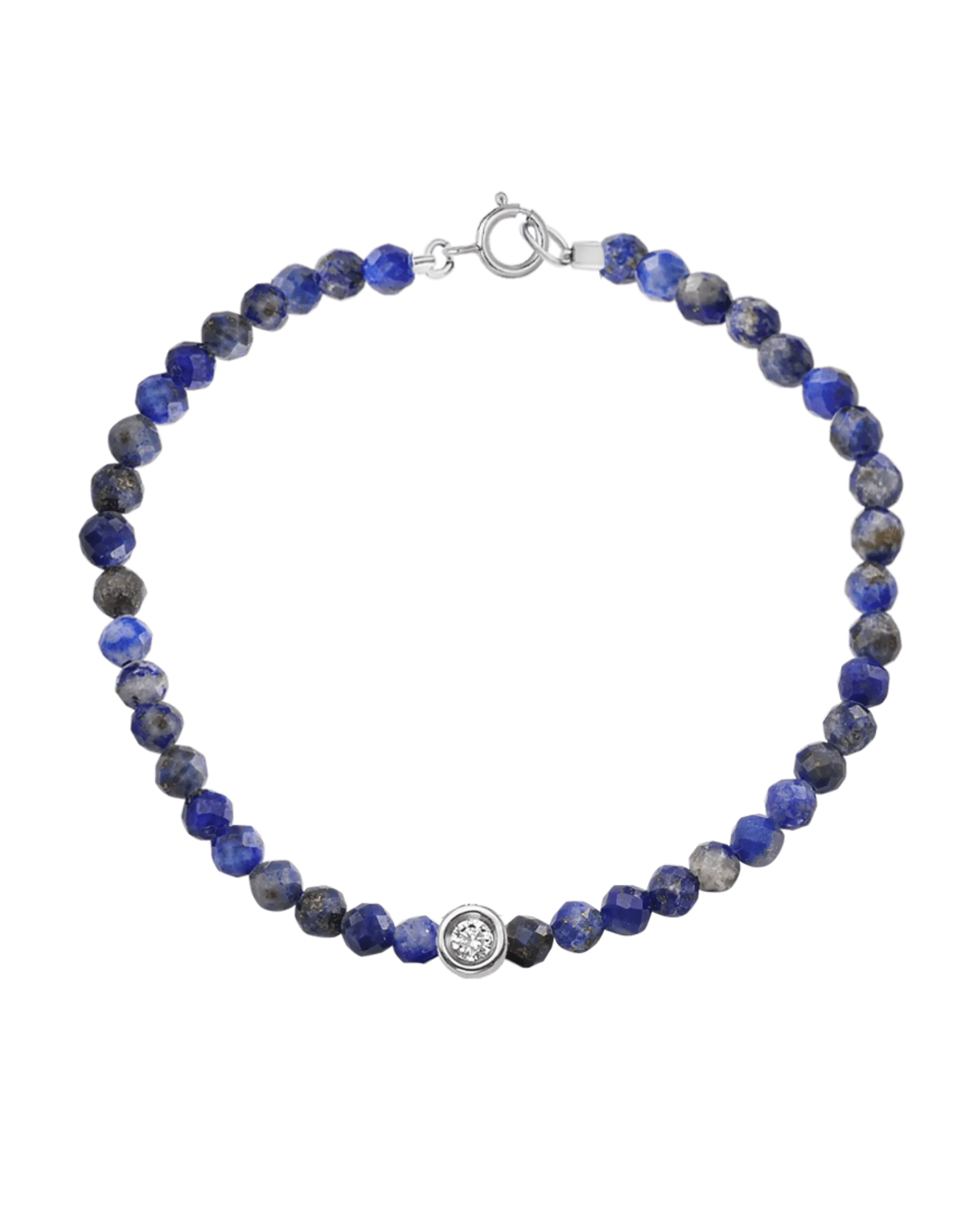 Gemstone & Diamond Bracelet - 14K White Gold