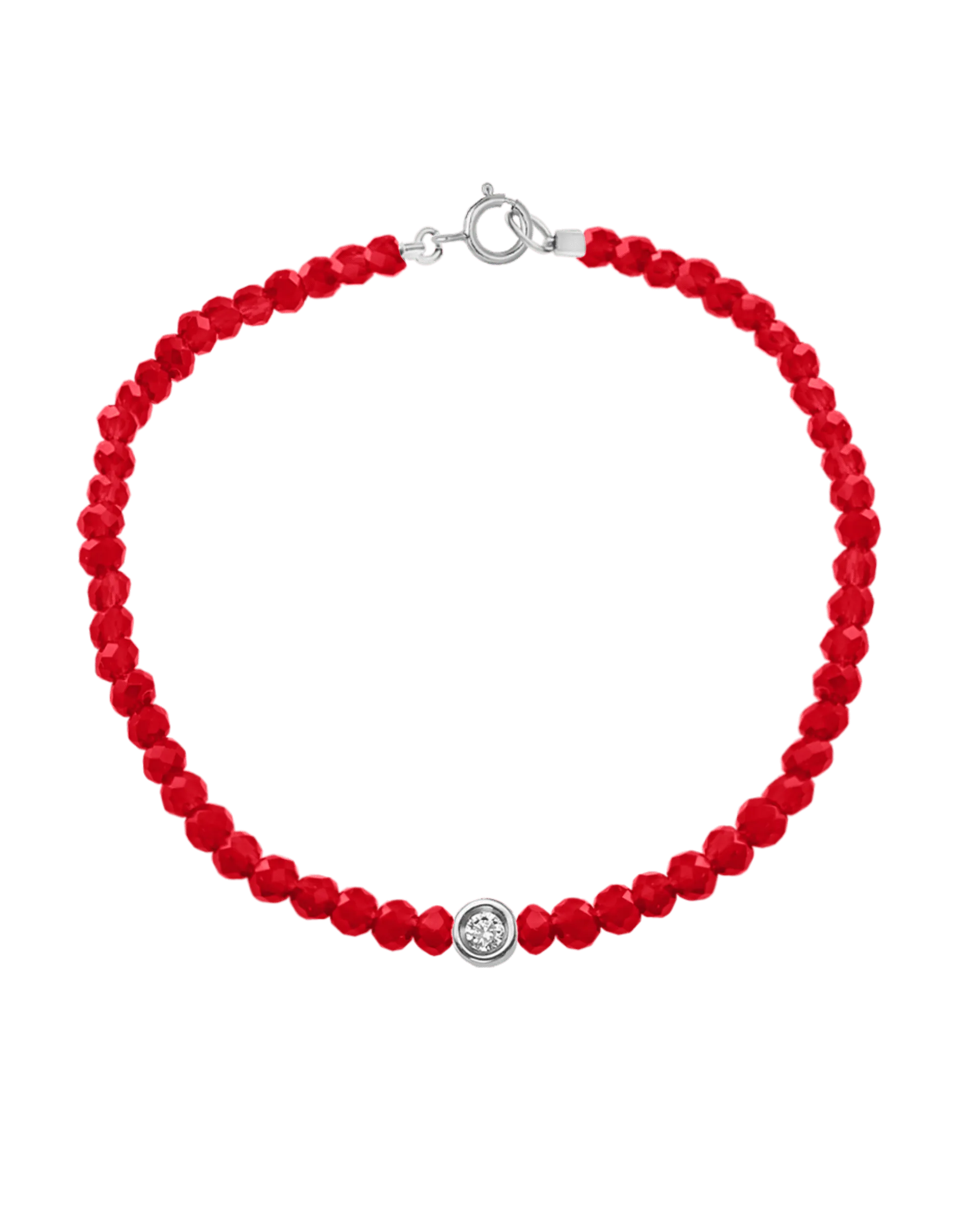 Gemstone & Diamond Bracelet - 14K White Gold