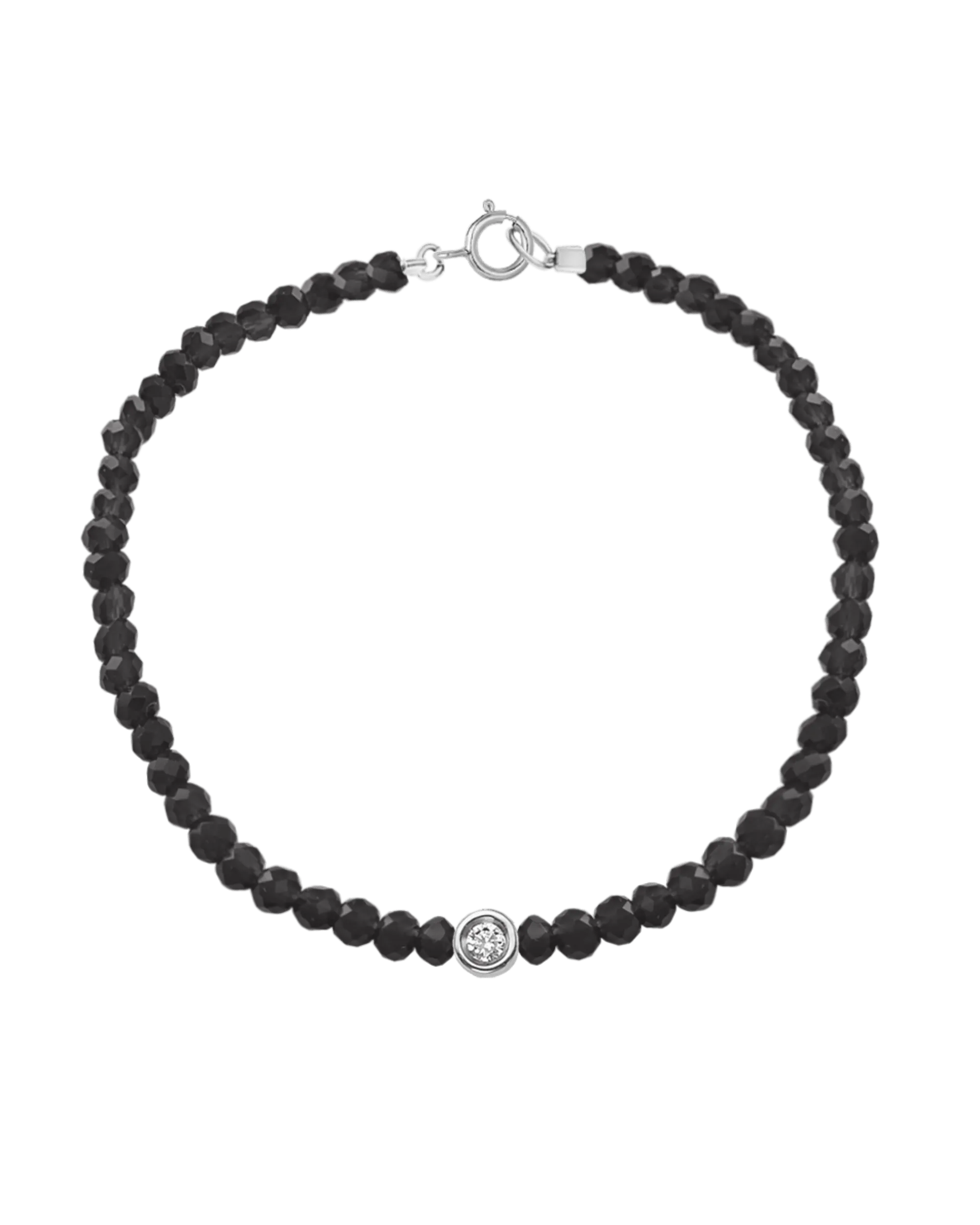 Gemstone & Diamond Bracelet - 14K White Gold