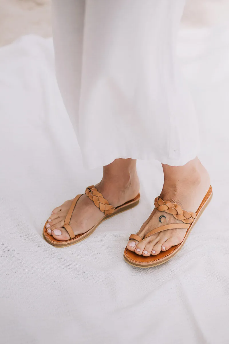 Griegas Sandals - Tan Leather