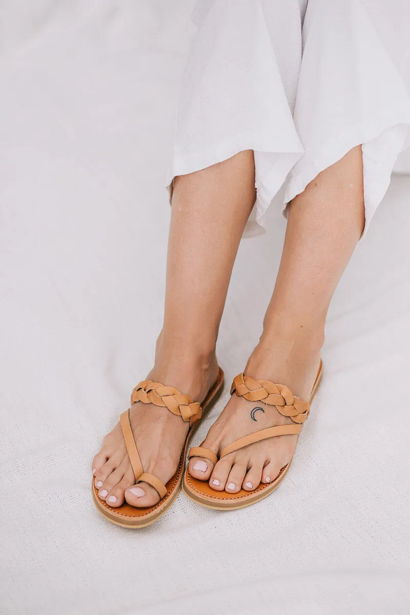 Griegas Sandals - Tan Leather