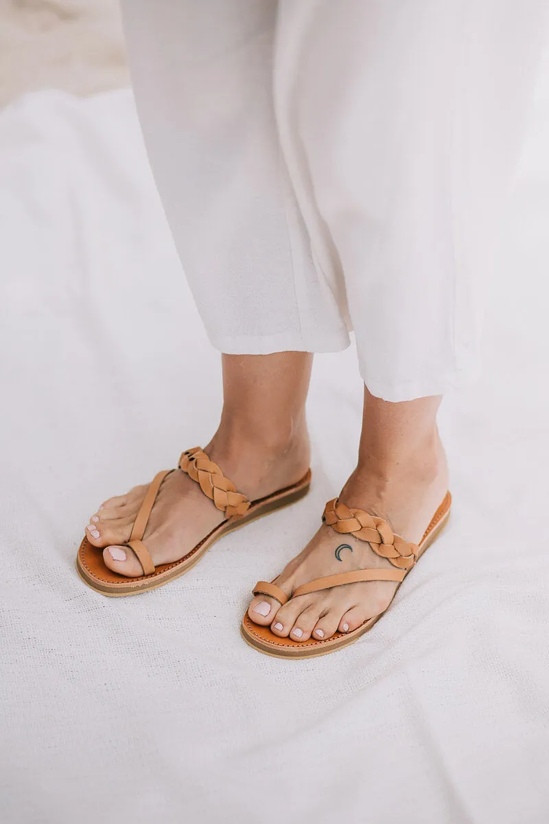 Griegas Sandals - Tan Leather