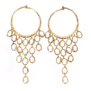 Gucci 18k Gold Chandelier Hoop Earrings