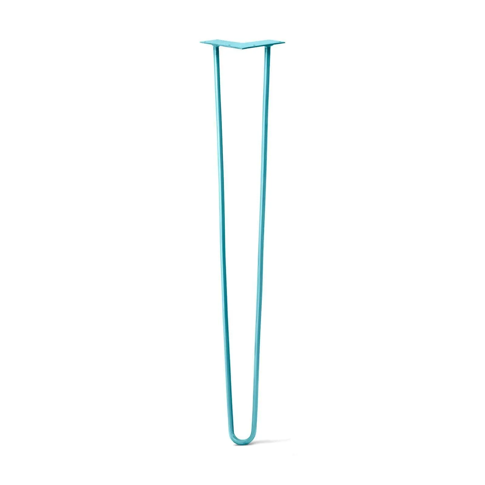 Hairpin Leg (Sold Separately), 2-Rod Design - Teal Powder Coated Finish