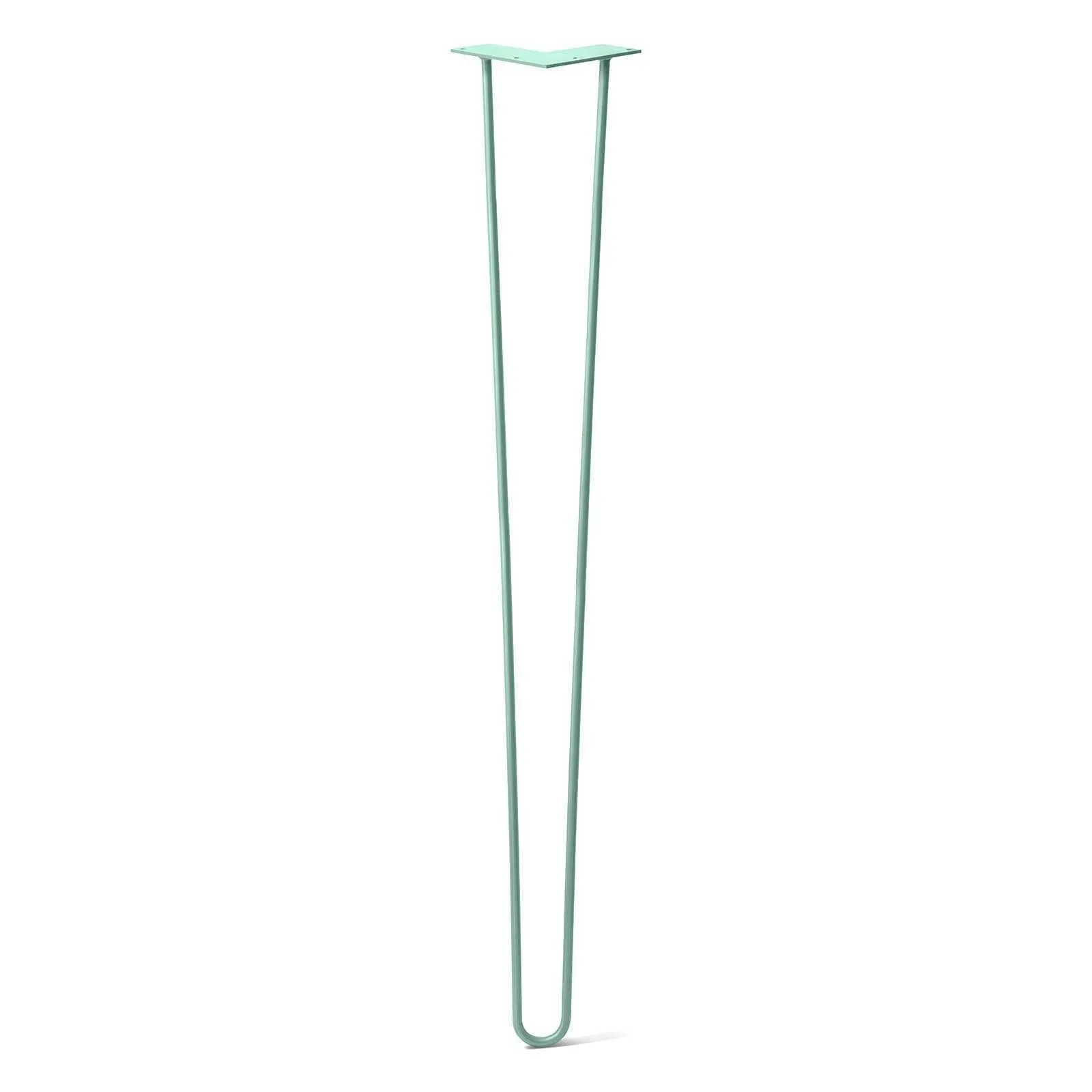 Hairpin Leg (Sold Separately), 2-Rod Design - Teal Powder Coated Finish