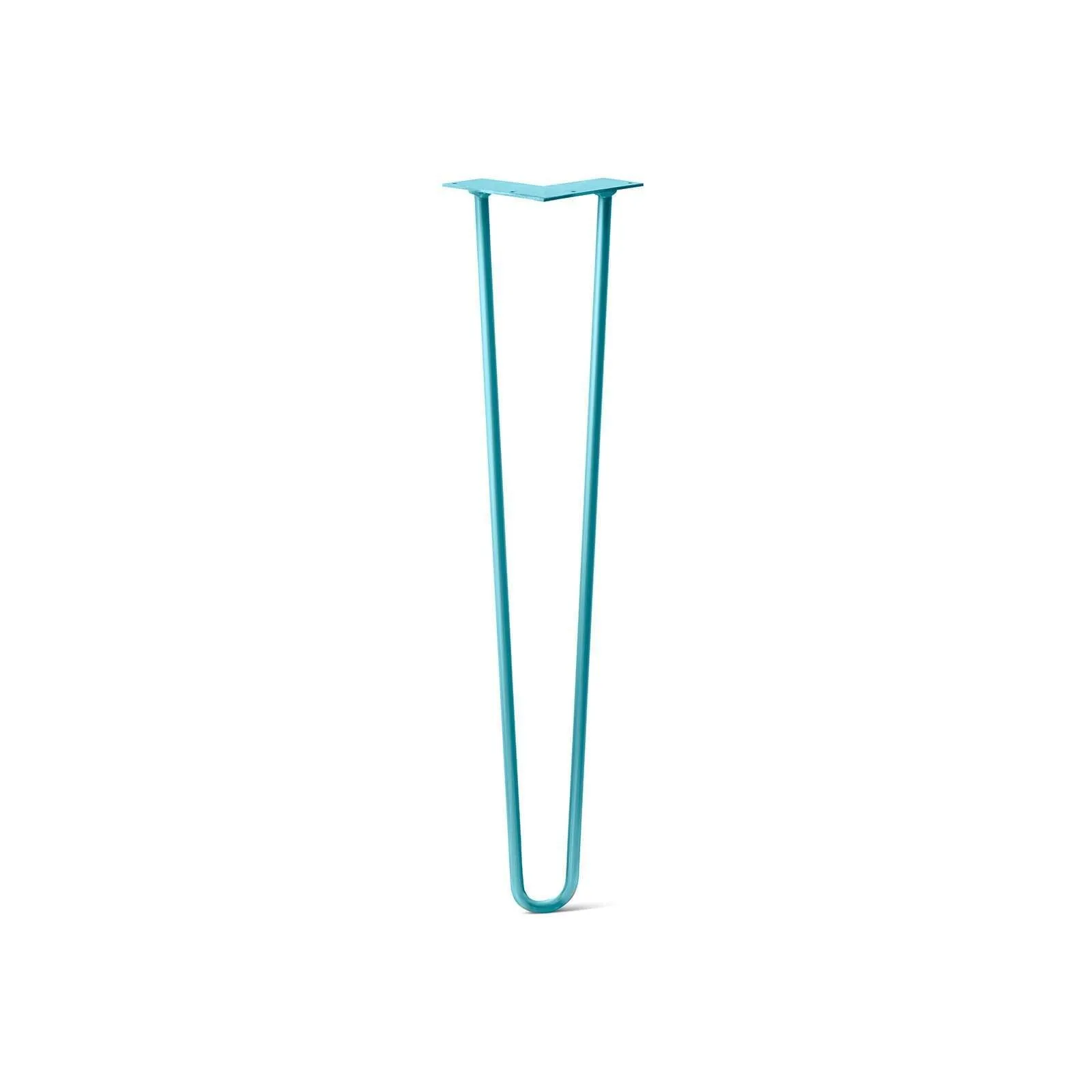 Hairpin Leg (Sold Separately), 2-Rod Design - Teal Powder Coated Finish