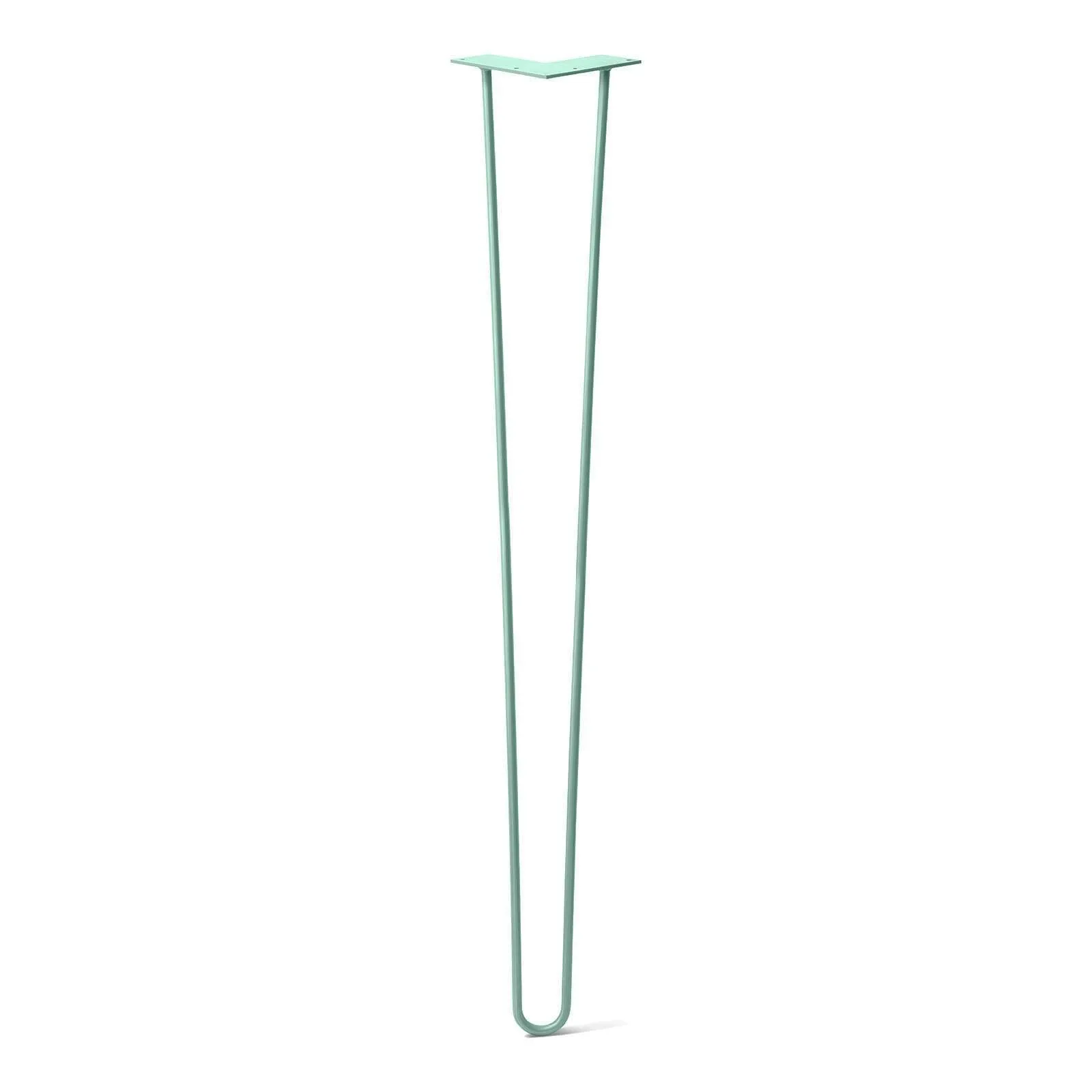 Hairpin Leg (Sold Separately), 2-Rod Design - Teal Powder Coated Finish