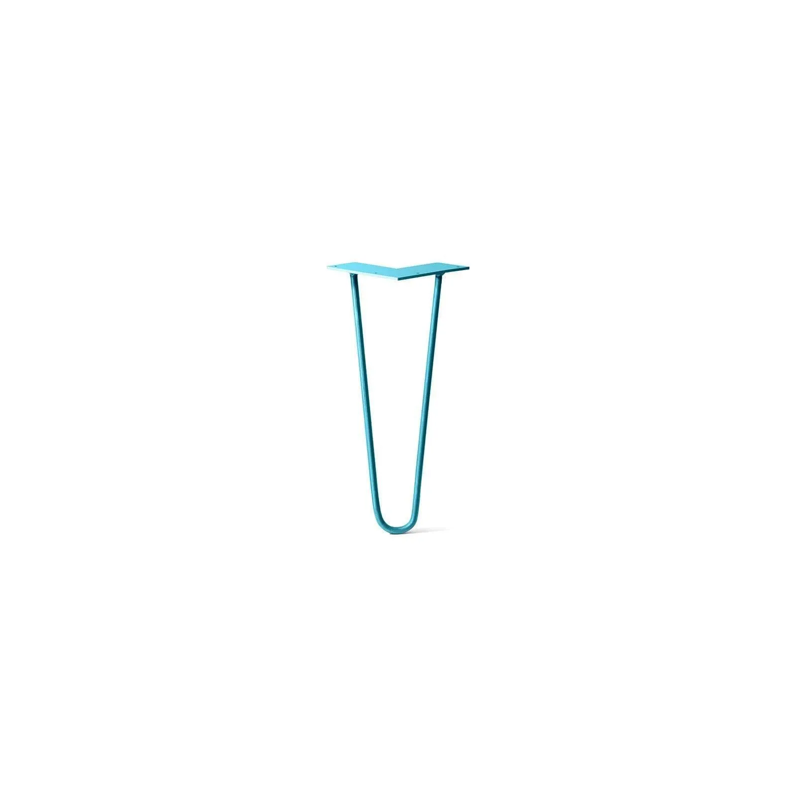 Hairpin Leg (Sold Separately), 2-Rod Design - Teal Powder Coated Finish