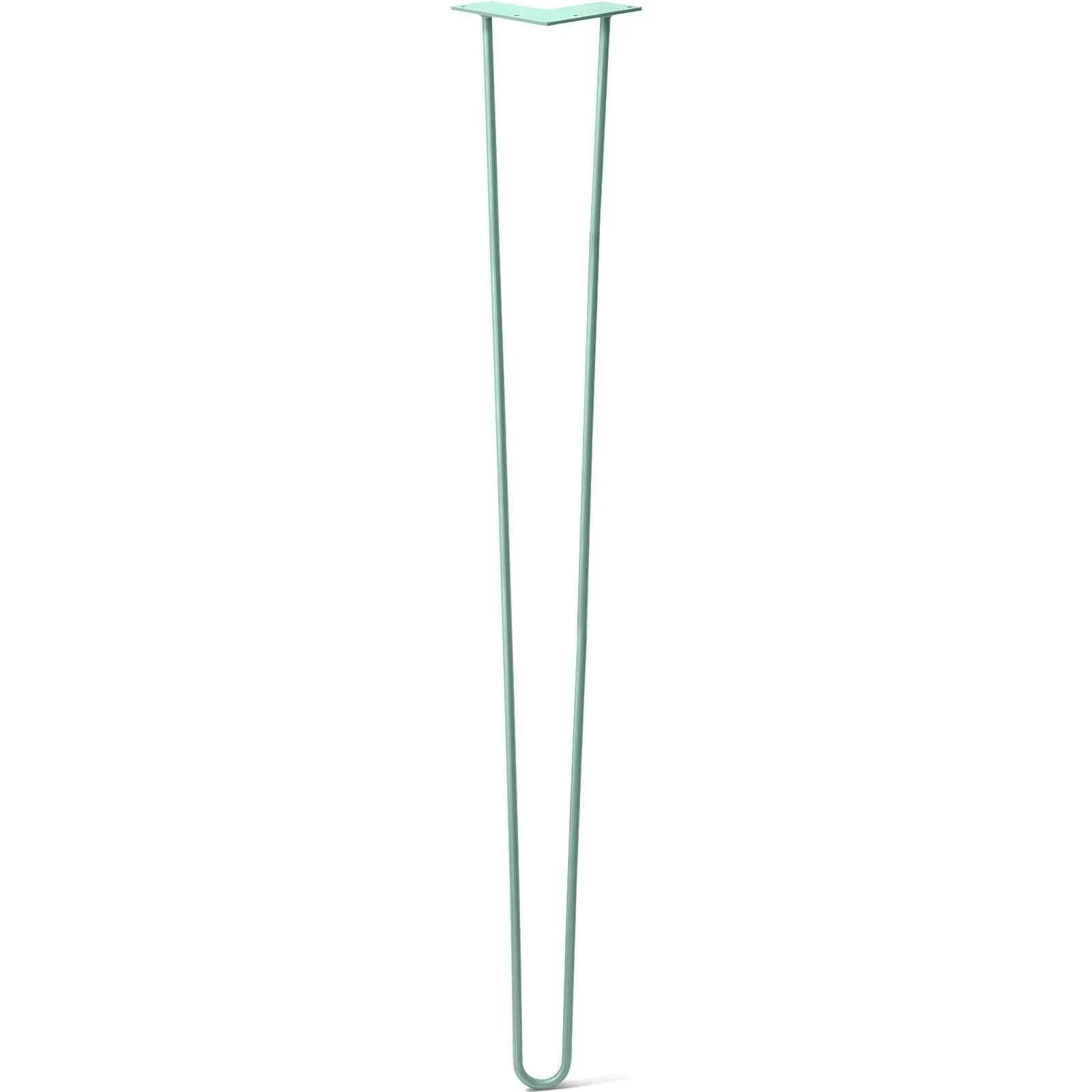 Hairpin Leg (Sold Separately), 2-Rod Design - Teal Powder Coated Finish