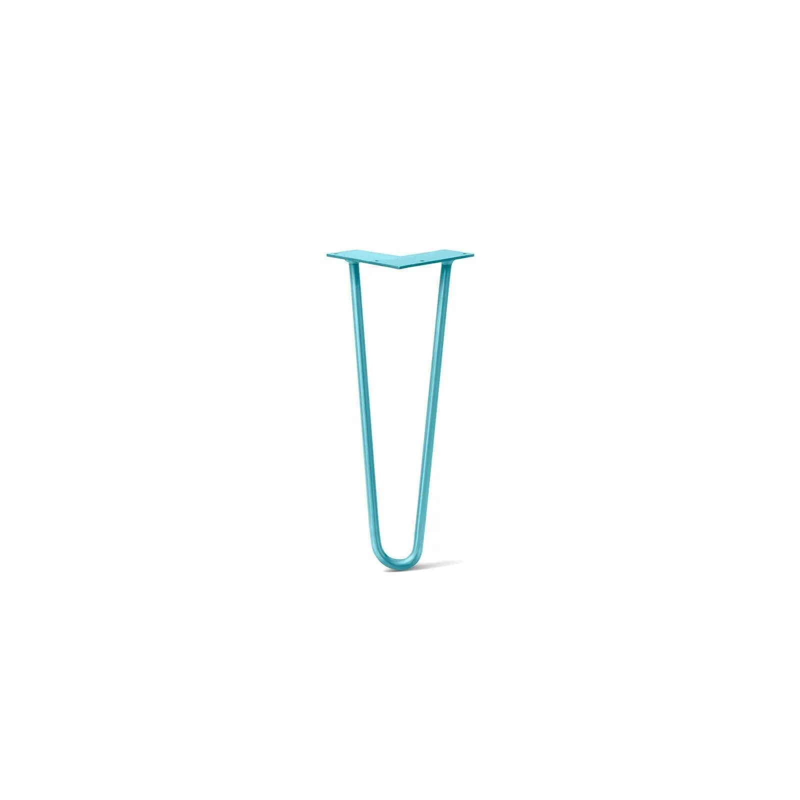 Hairpin Leg (Sold Separately), 2-Rod Design - Teal Powder Coated Finish