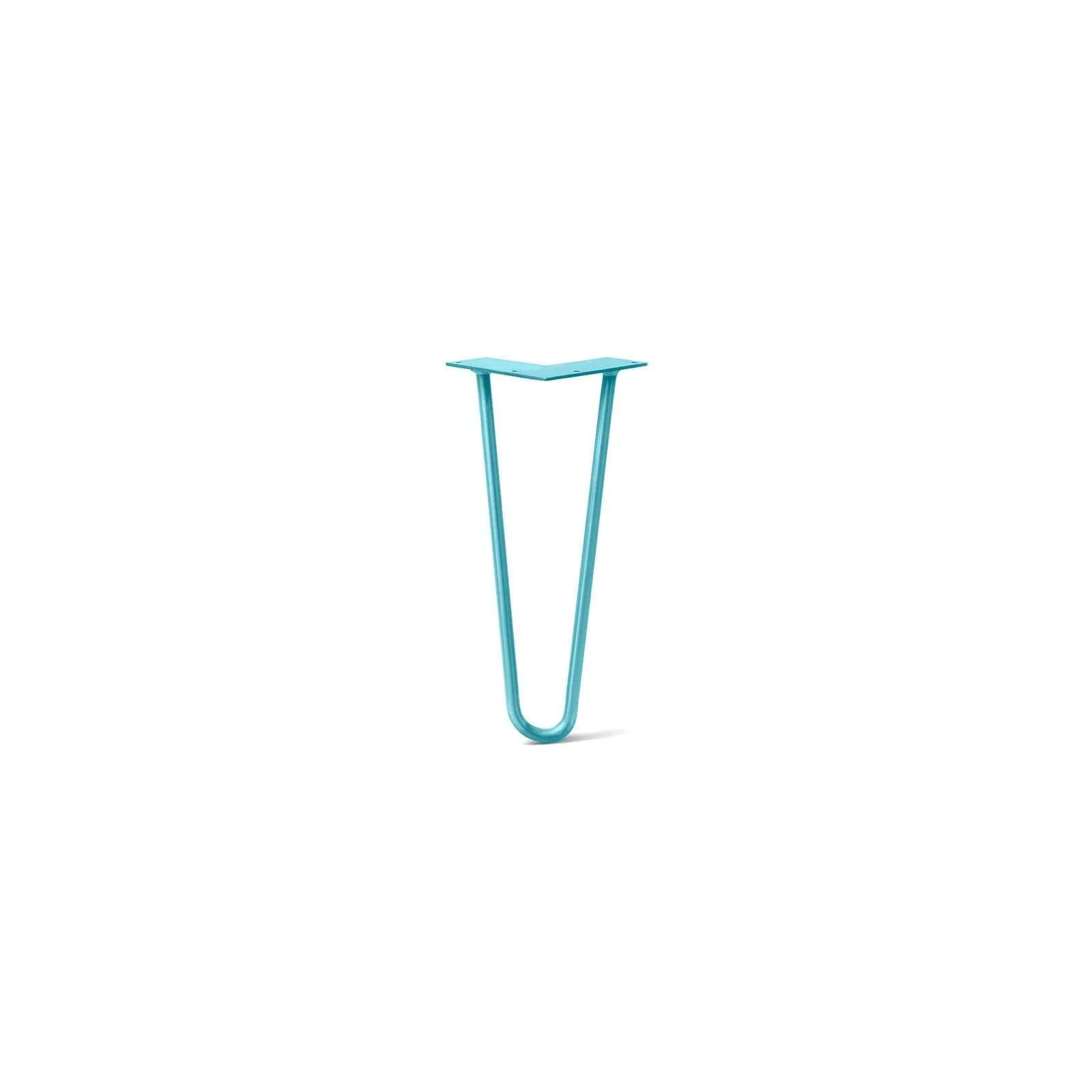 Hairpin Leg (Sold Separately), 2-Rod Design - Teal Powder Coated Finish