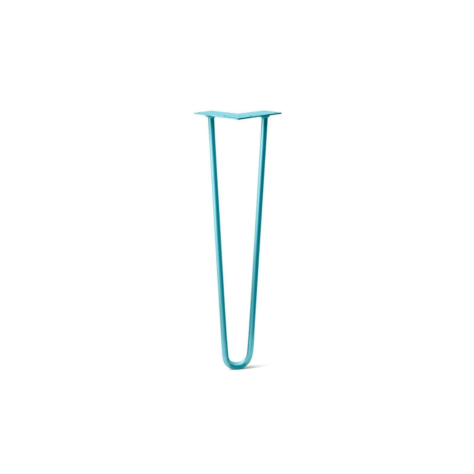 Hairpin Leg (Sold Separately), 2-Rod Design - Teal Powder Coated Finish