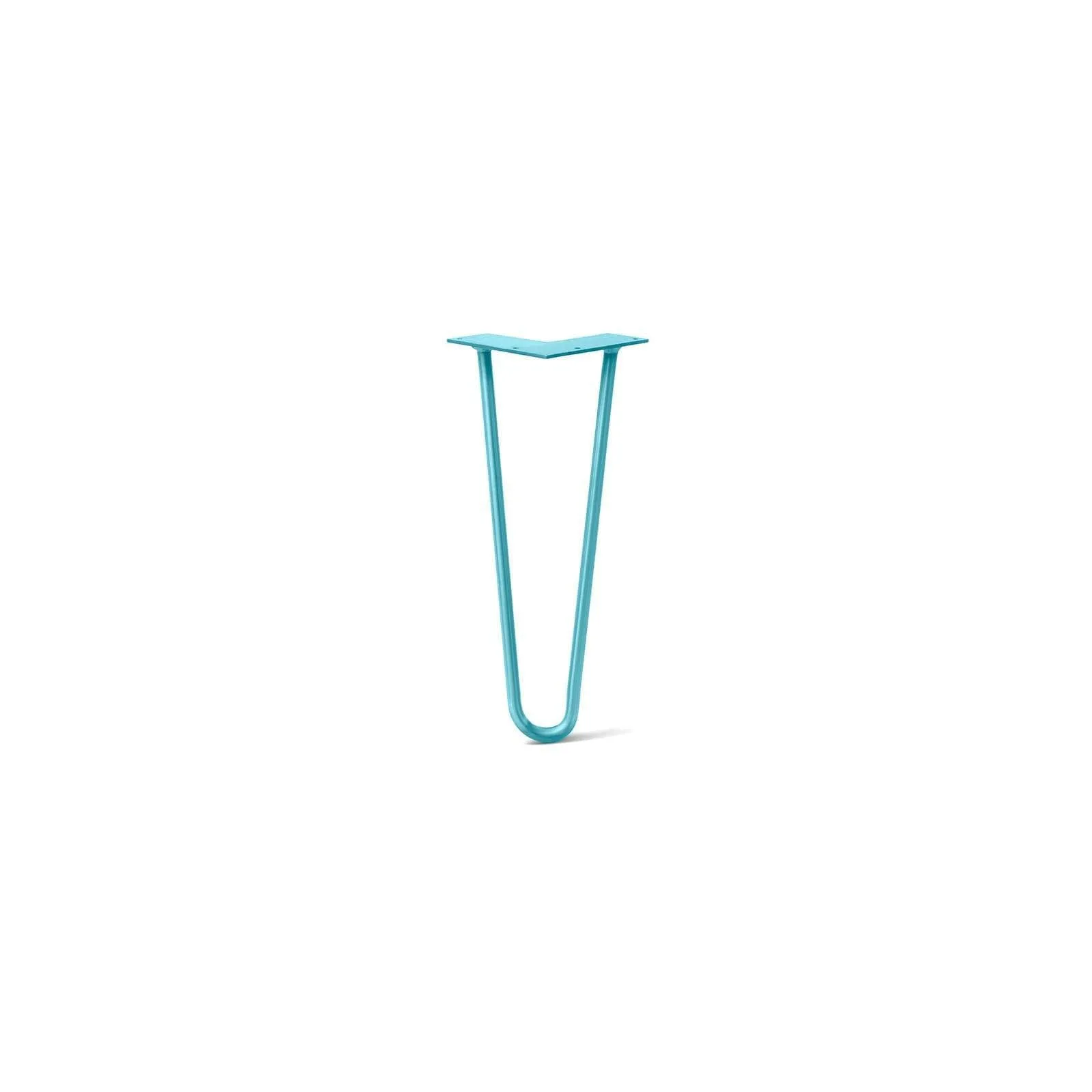 Hairpin Leg (Sold Separately), 2-Rod Design - Teal Powder Coated Finish