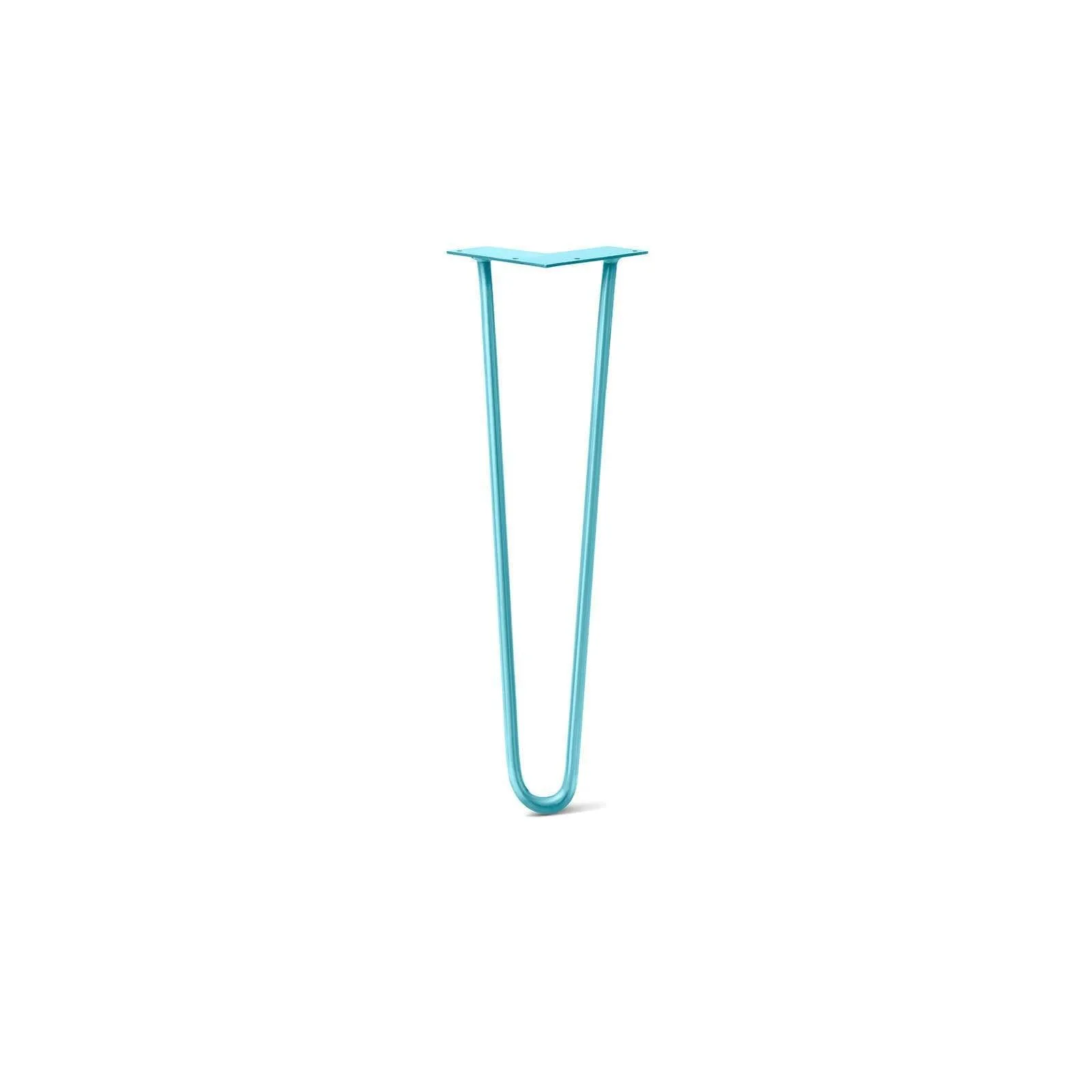 Hairpin Leg (Sold Separately), 2-Rod Design - Teal Powder Coated Finish