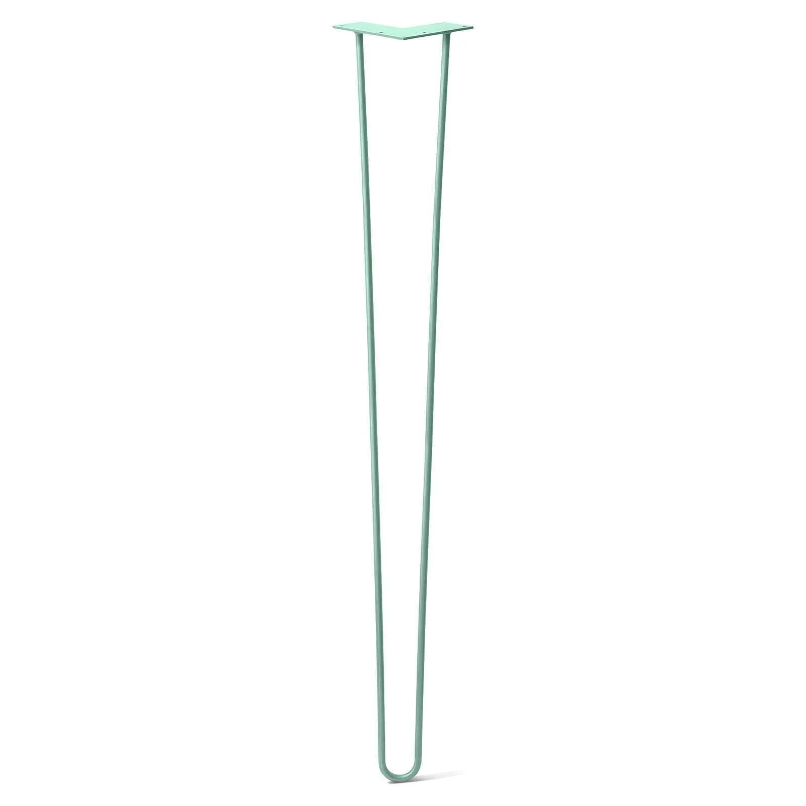 Hairpin Leg (Sold Separately), 2-Rod Design - Teal Powder Coated Finish