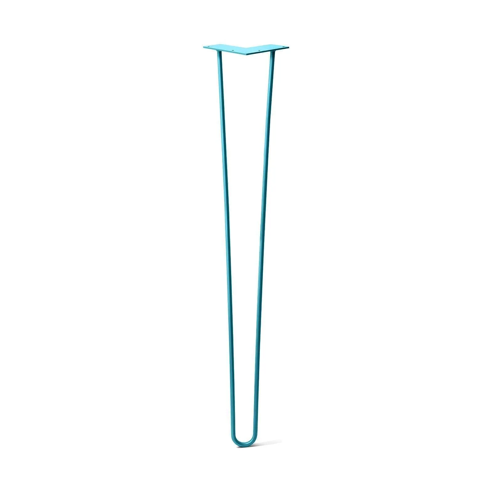 Hairpin Leg (Sold Separately), 2-Rod Design - Teal Powder Coated Finish